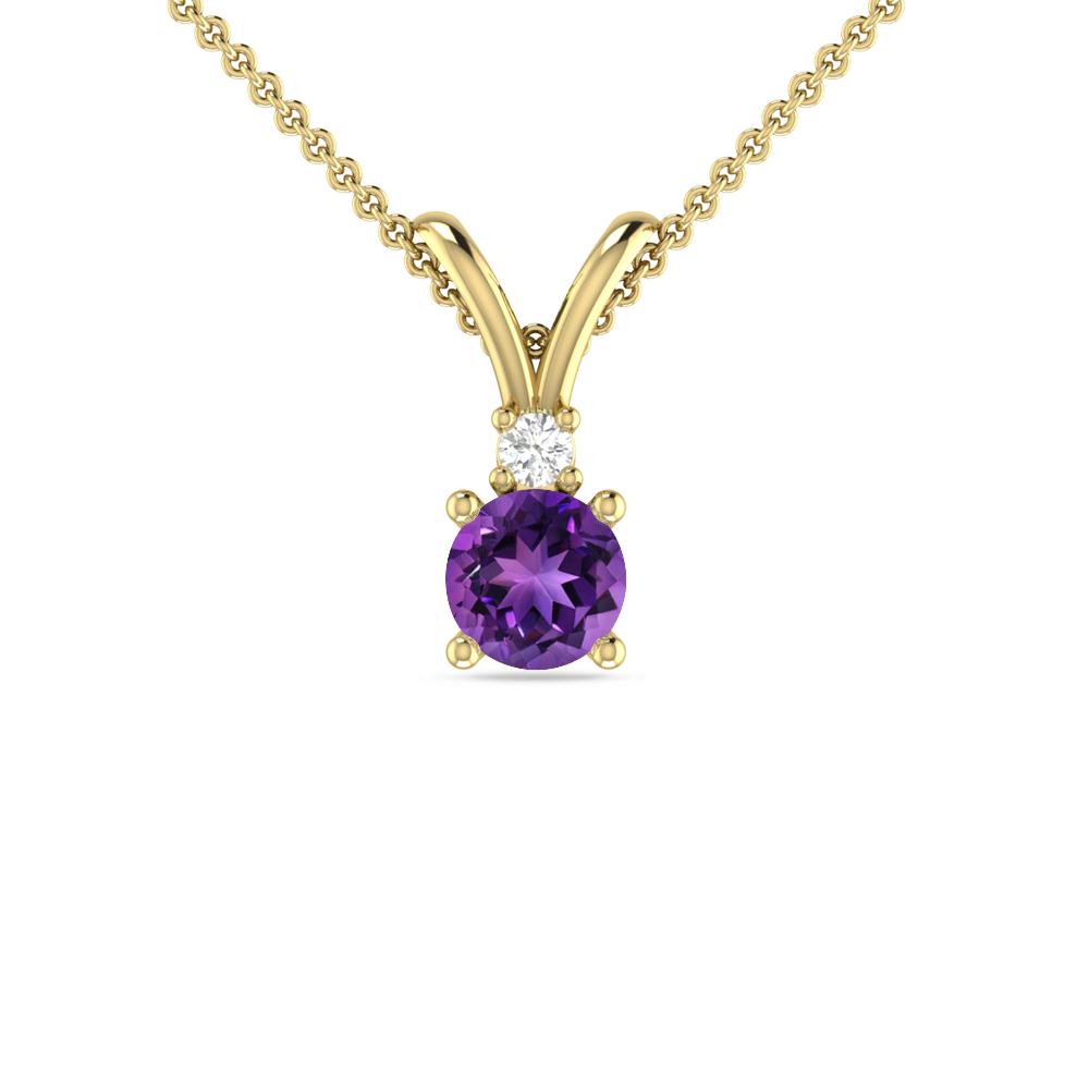 Yellow Gold - Amethyst