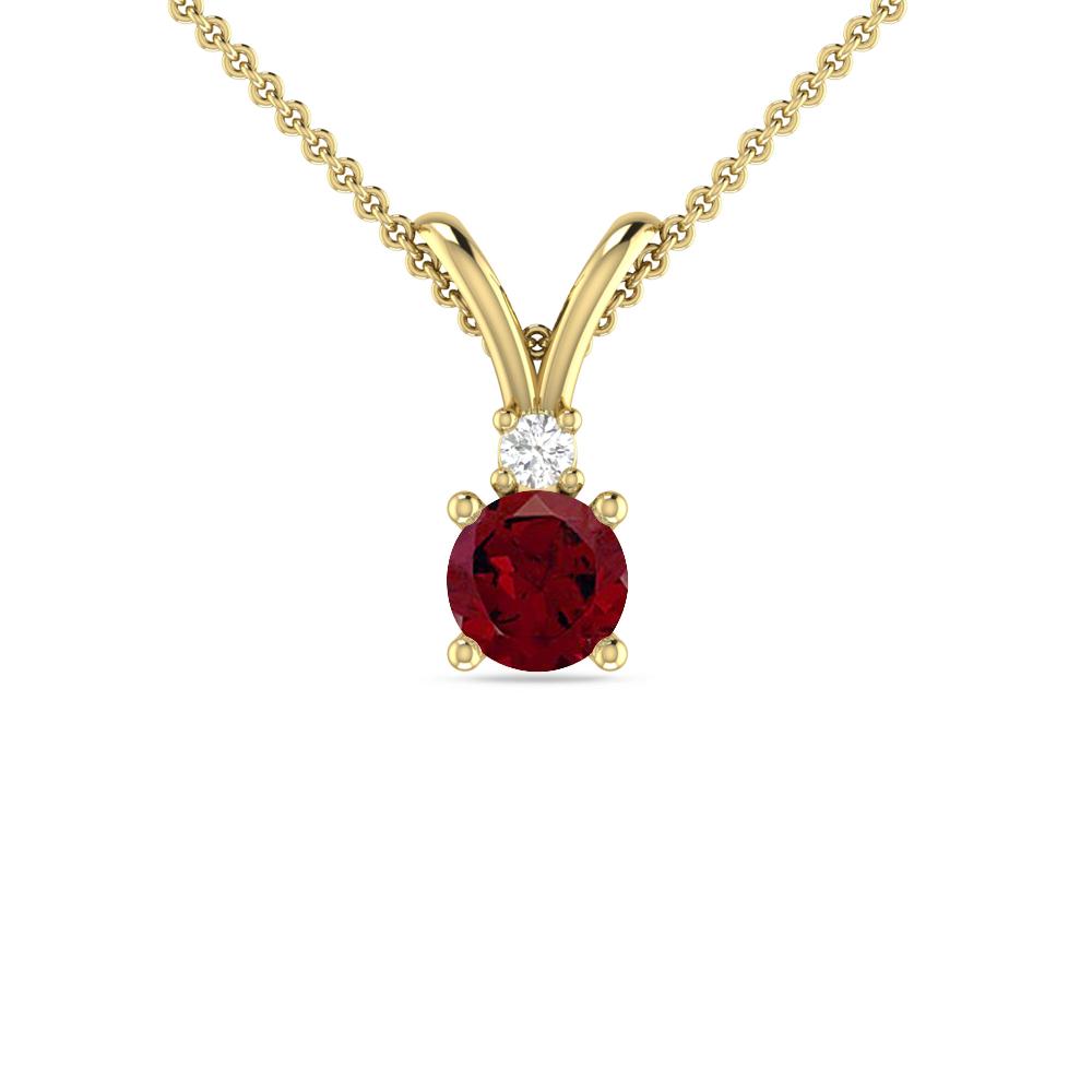 Yellow Gold - Garnet