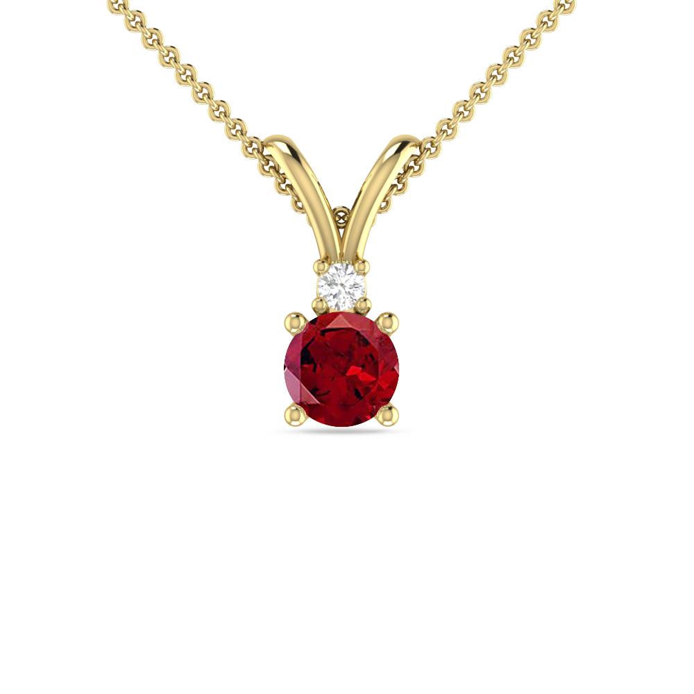 Yellow Gold - Garnet