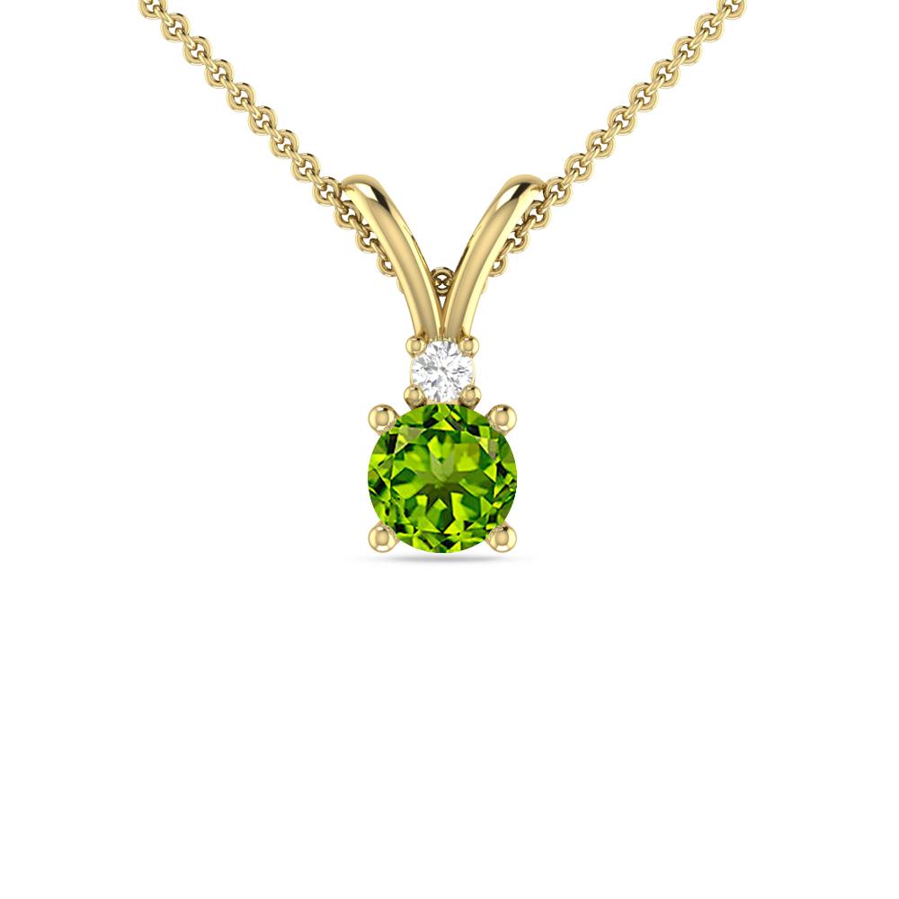 Yellow Gold - Peridot