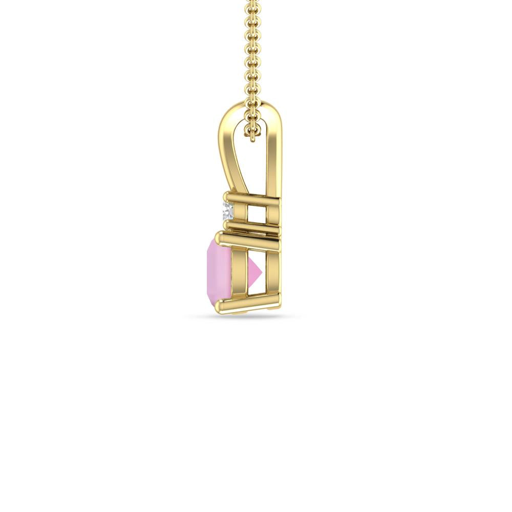 Yellow Gold - Pink Tourmaline