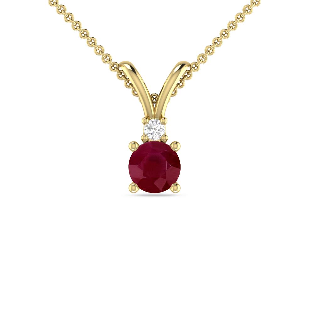 Yellow Gold - Ruby