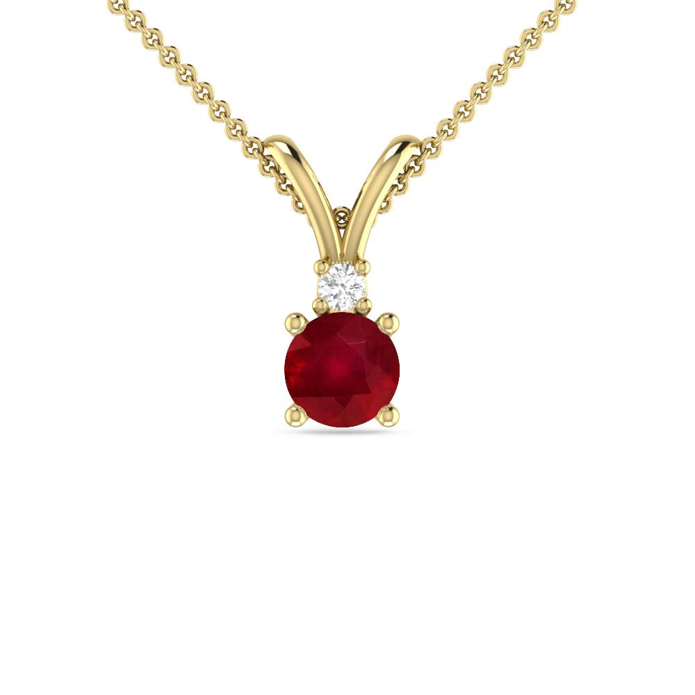 Yellow Gold - Ruby