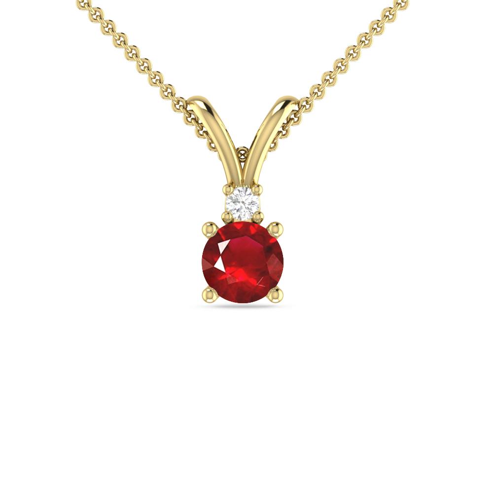 Yellow Gold - Ruby