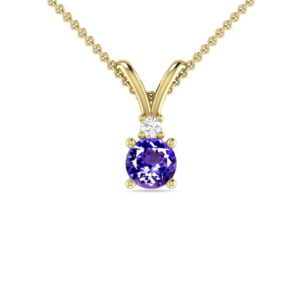 Yellow Gold - Tanzanite