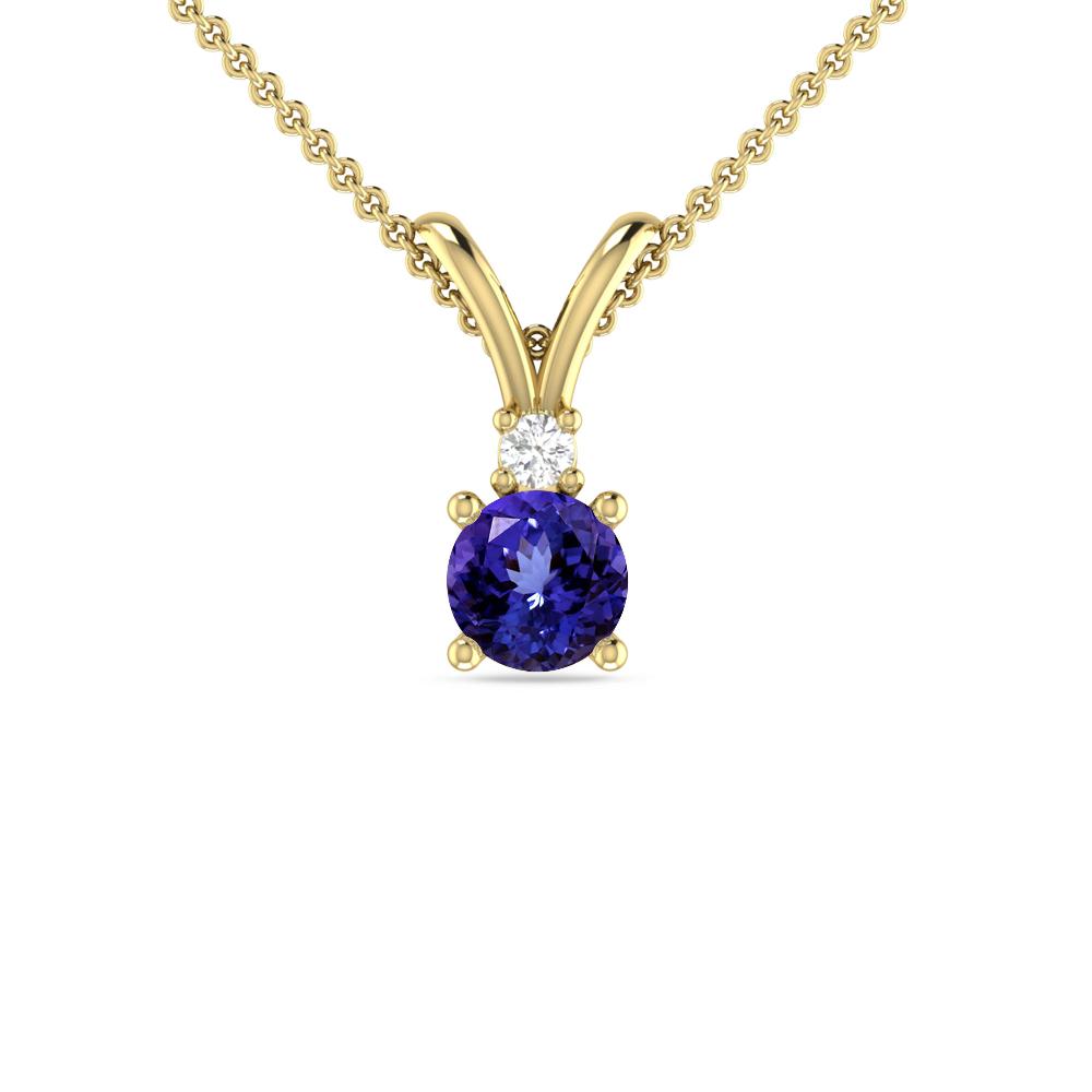 Yellow Gold - Tanzanite