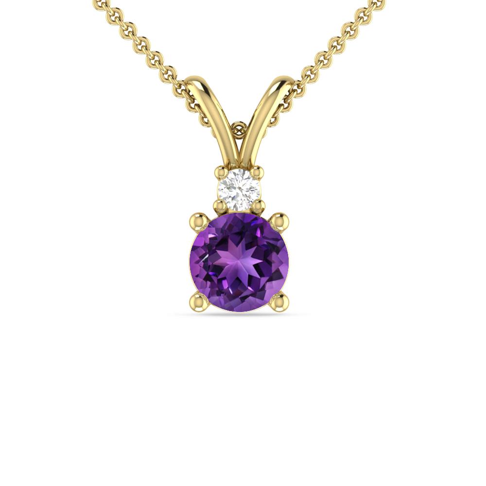 Yellow Gold - Amethyst