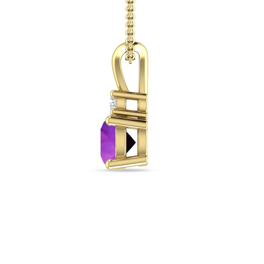 Yellow Gold - Amethyst