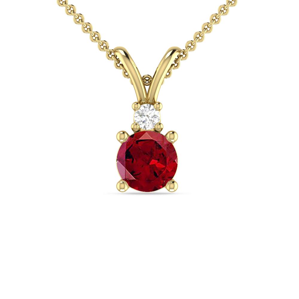 Yellow Gold - Garnet