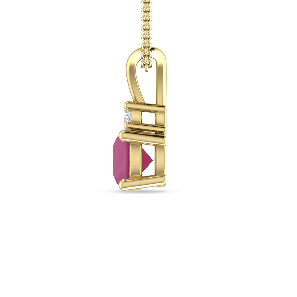 Yellow Gold - Pink Tourmaline