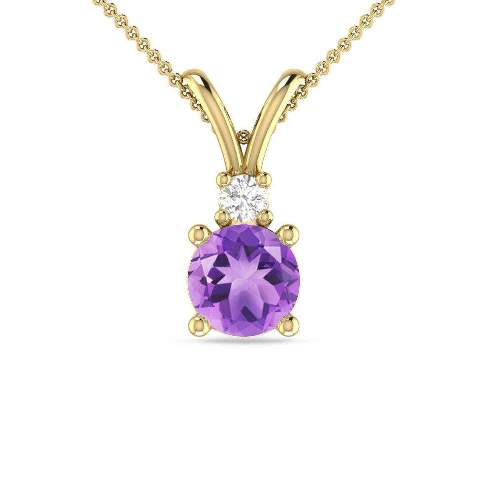 Yellow Gold - Amethyst