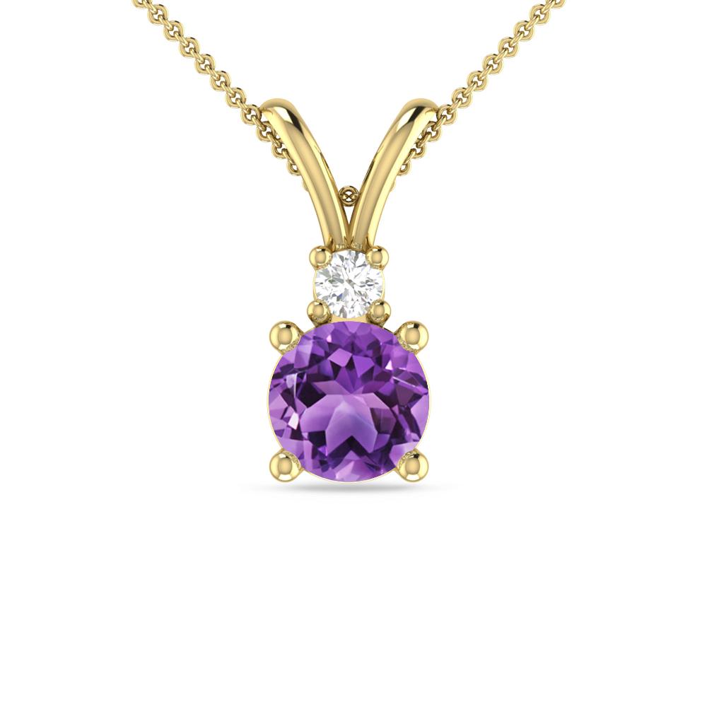 Yellow Gold - Amethyst