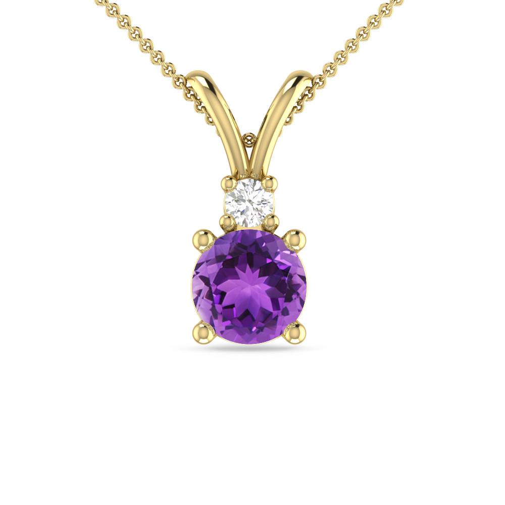 Yellow Gold - Amethyst