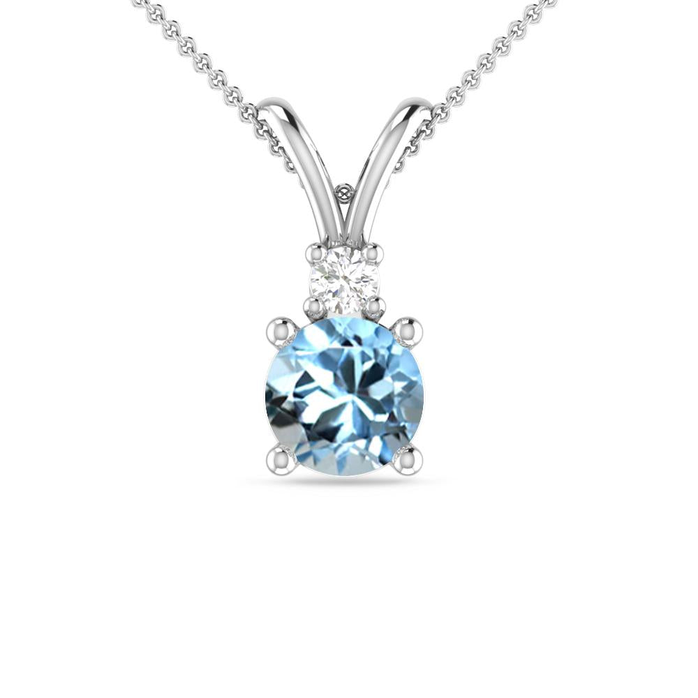 White Gold - Aquamarine