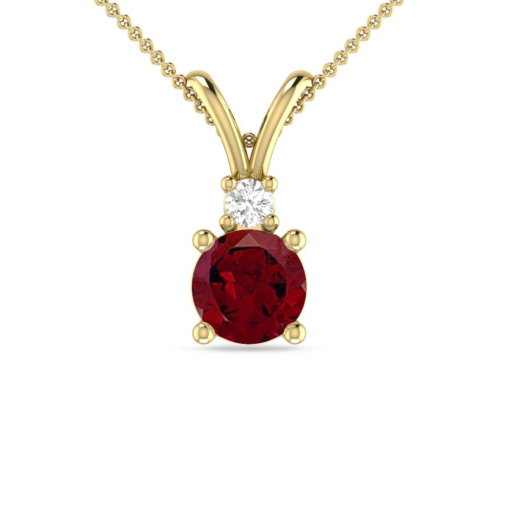 Yellow Gold - Garnet