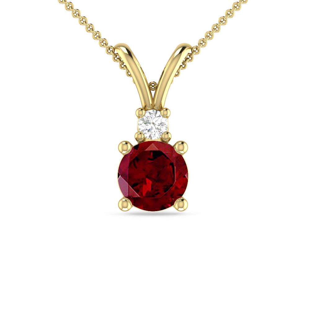 Yellow Gold - Garnet