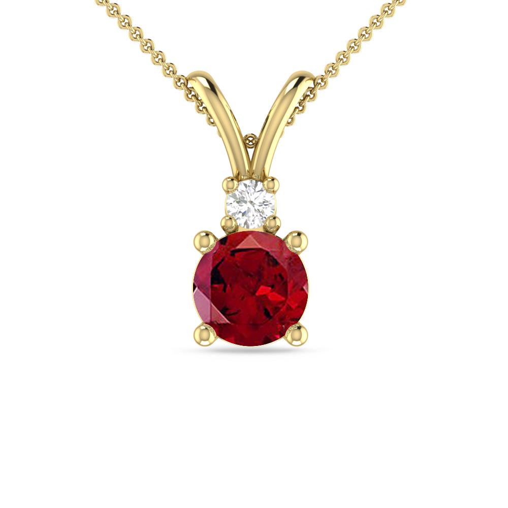 Yellow Gold - Garnet