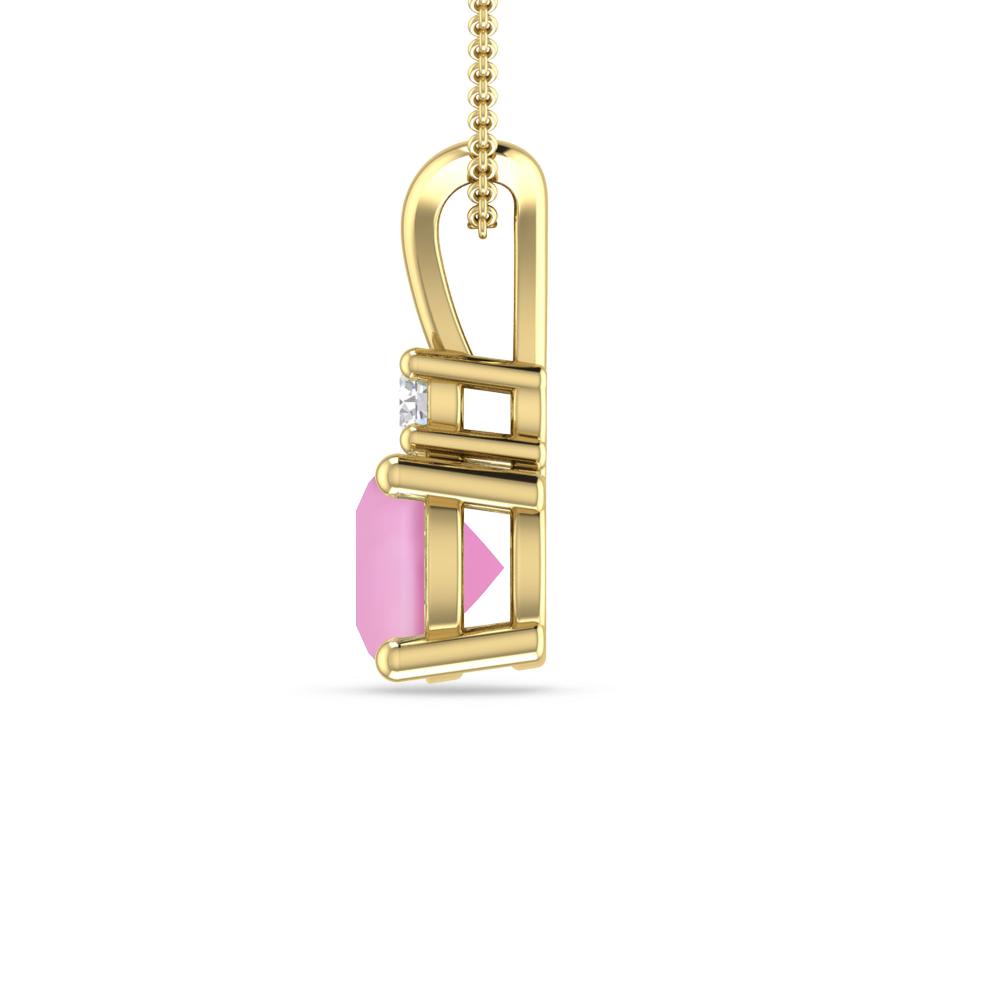 Yellow Gold - Pink Tourmaline