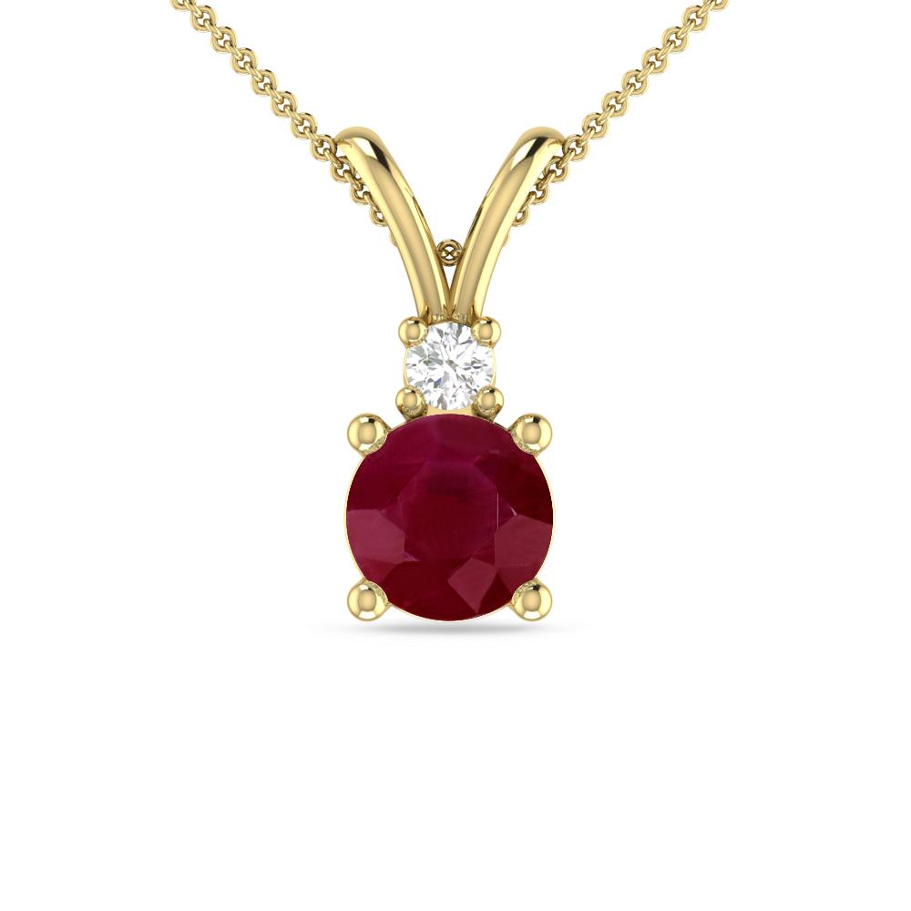 Yellow Gold - Ruby