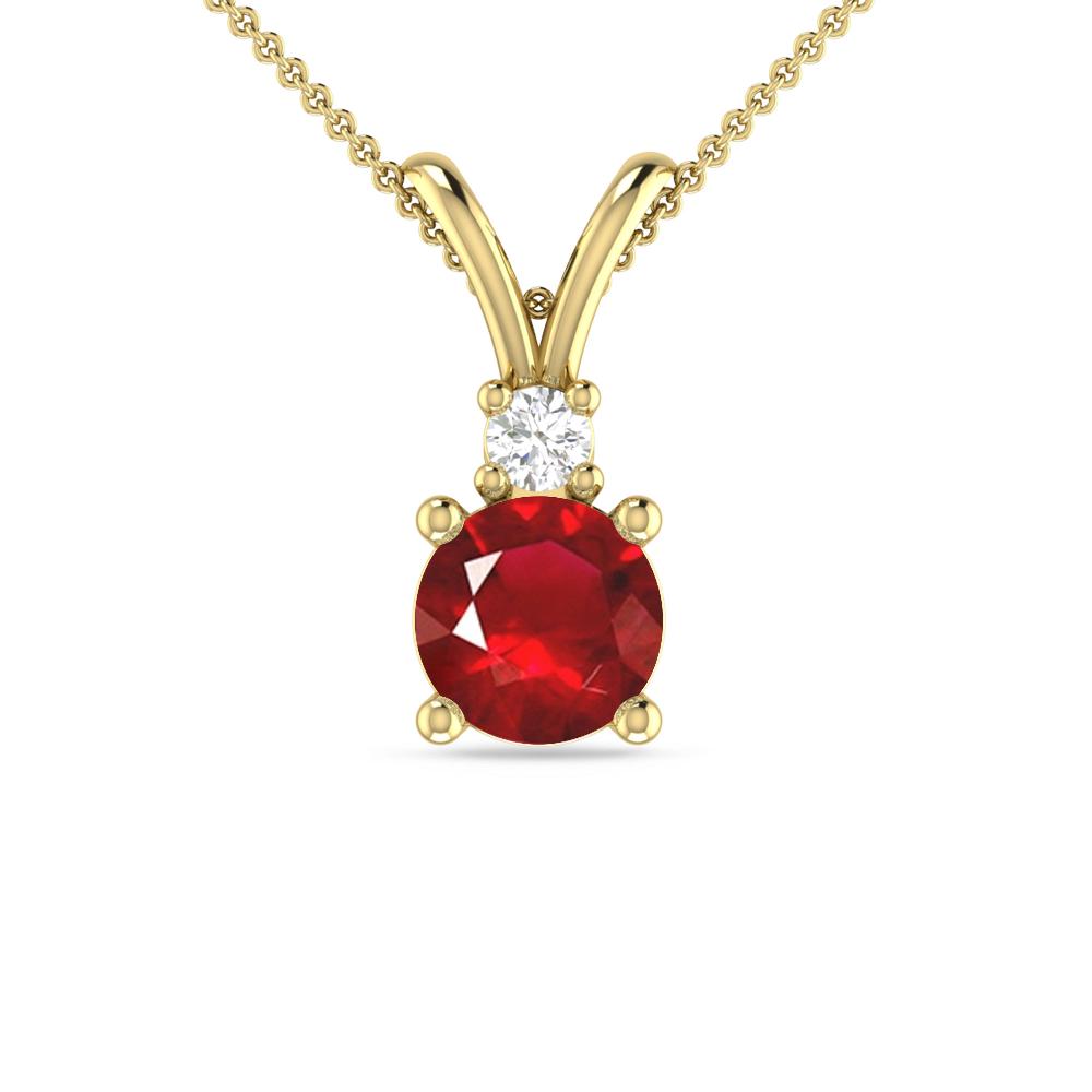 Yellow Gold - Ruby