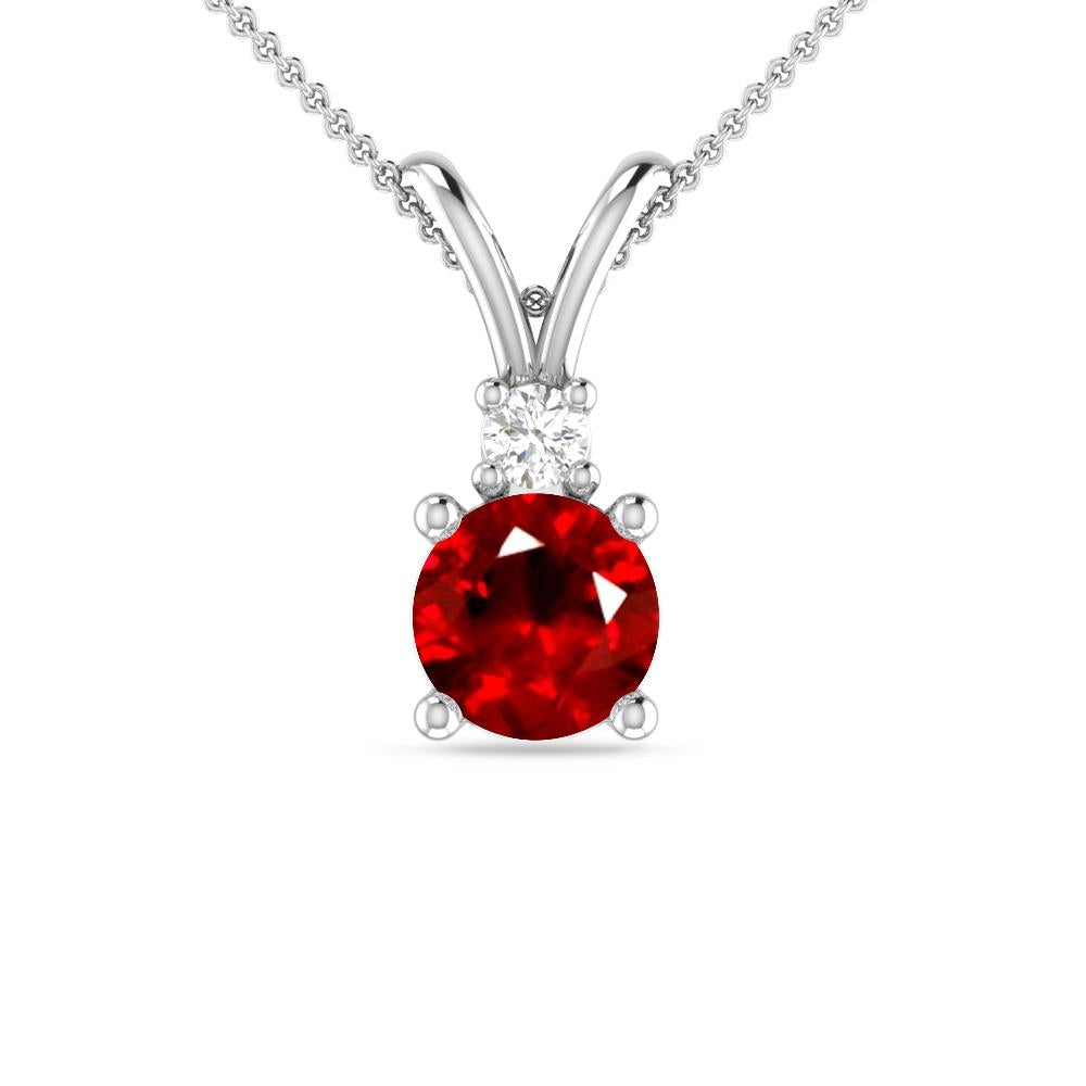 White Gold - Ruby