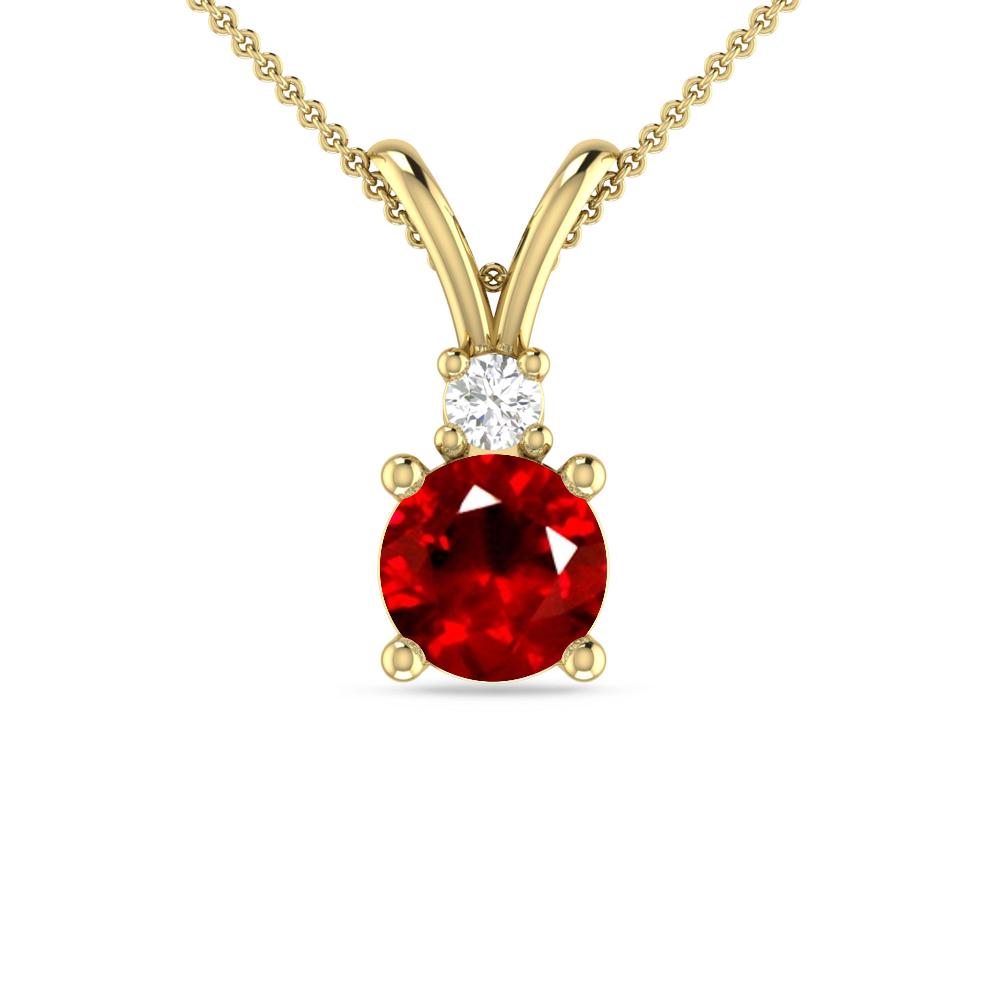 Yellow Gold - Ruby