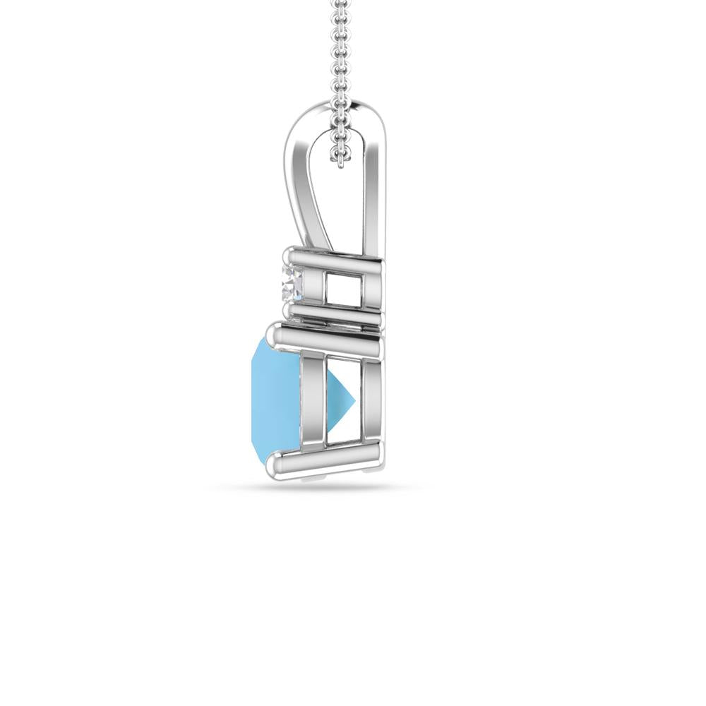 White Gold - Blue Topaz