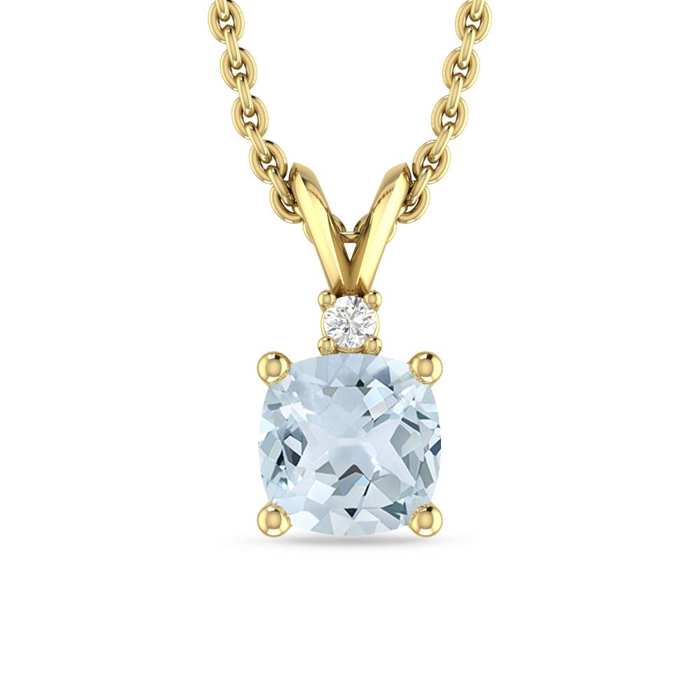 Yellow Gold - Aquamarine