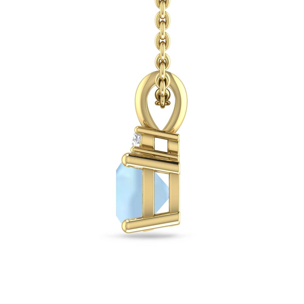 Yellow Gold - Aquamarine