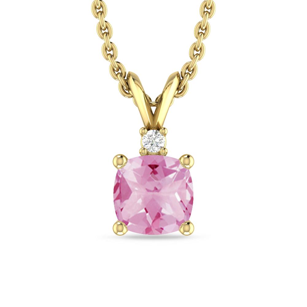 Yellow Gold - Pink Tourmaline