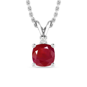 White Gold - Ruby