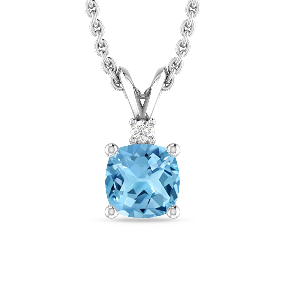 White Gold - Blue Topaz