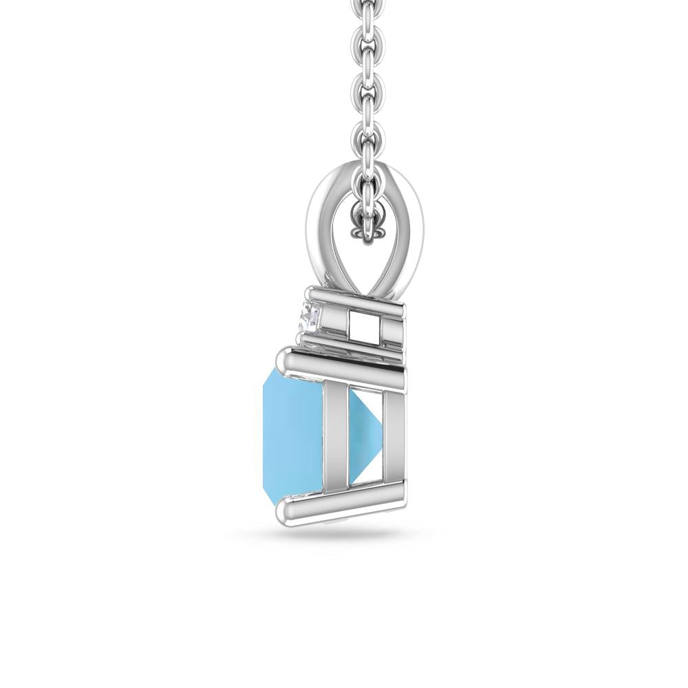 White Gold - Blue Topaz