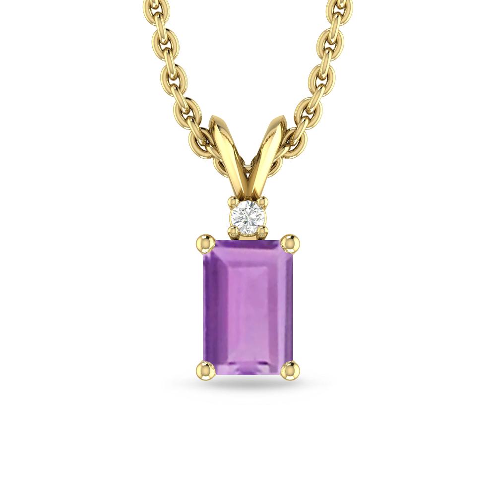 Yellow Gold - Amethyst