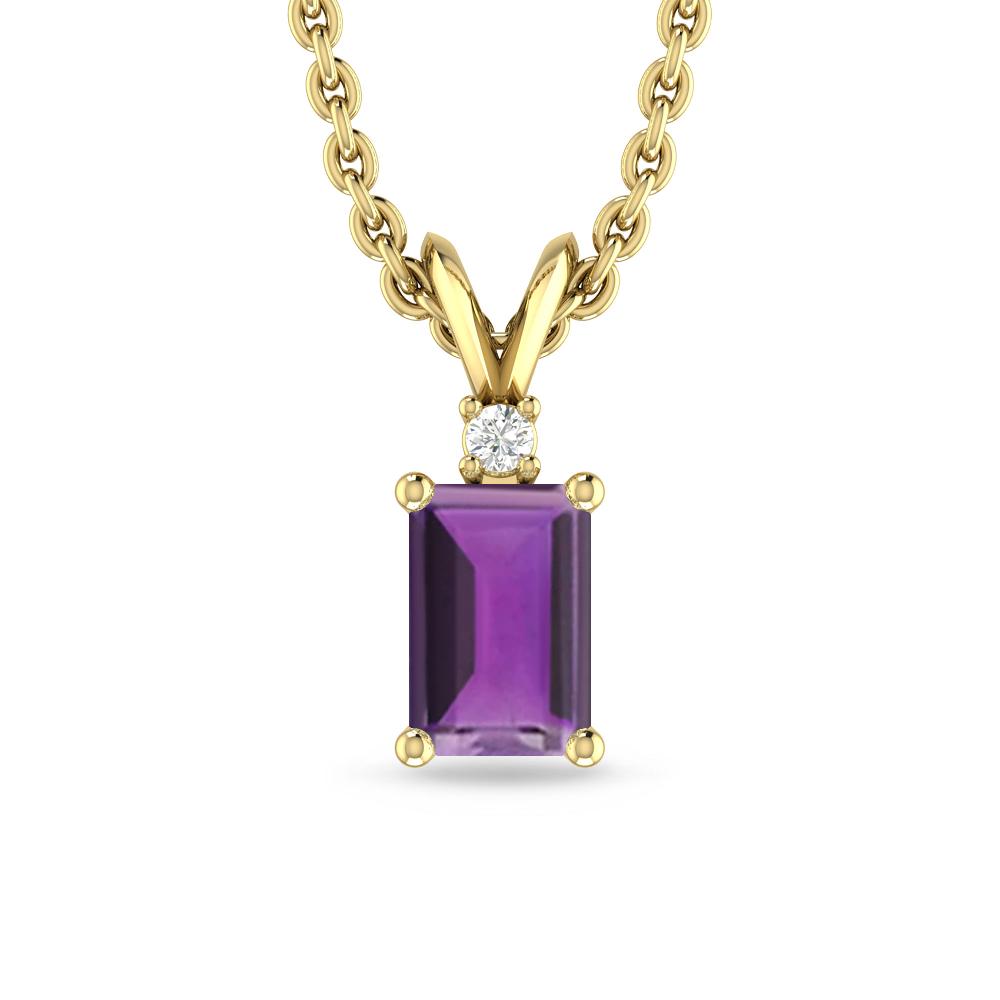 Yellow Gold - Amethyst