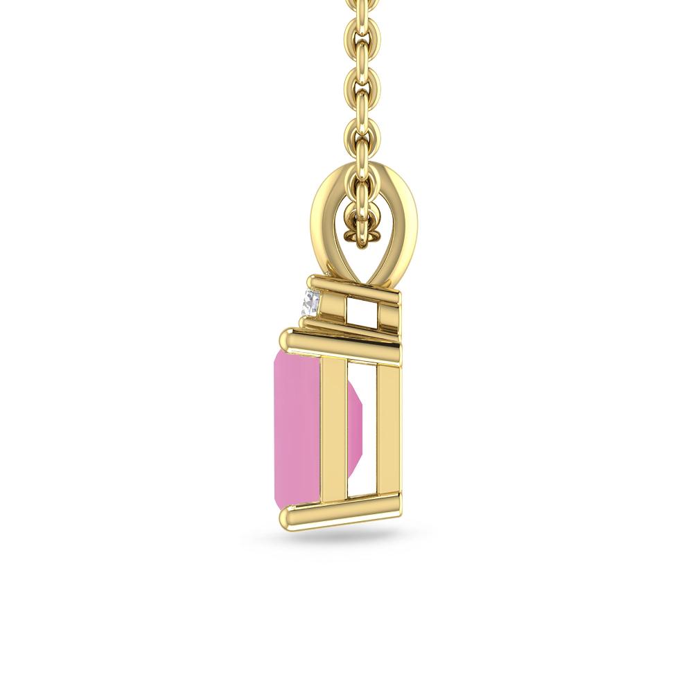 Yellow Gold - Pink Tourmaline