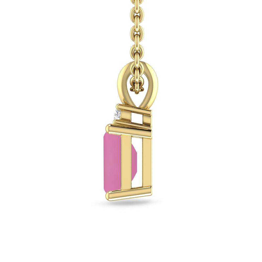 Yellow Gold - Pink Tourmaline