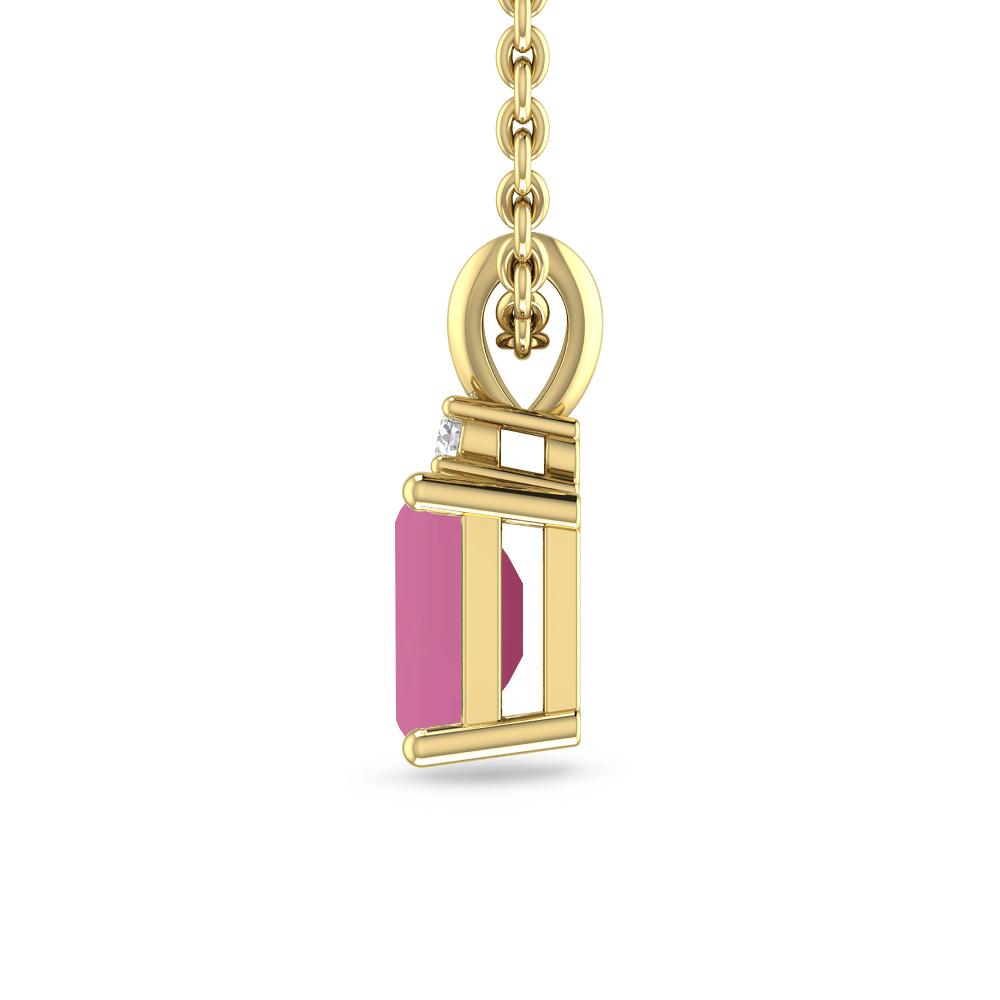 Yellow Gold - Pink Tourmaline