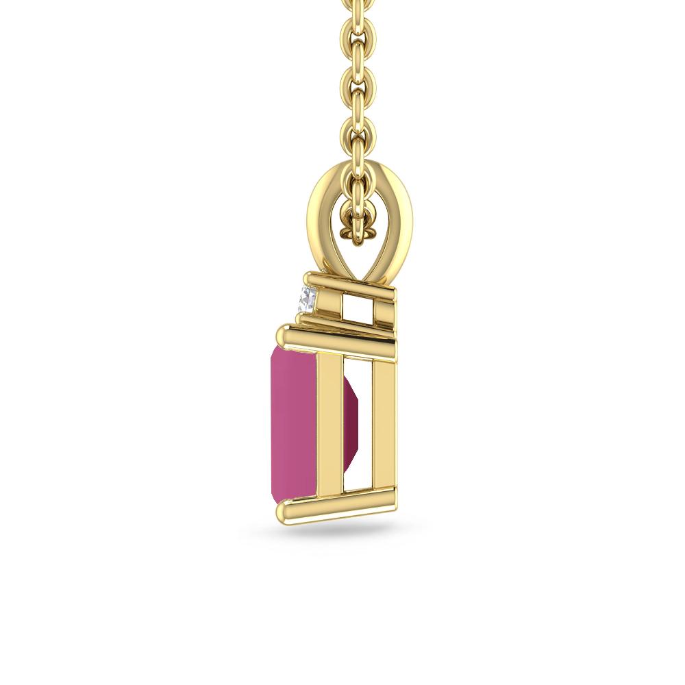 Yellow Gold - Pink Tourmaline