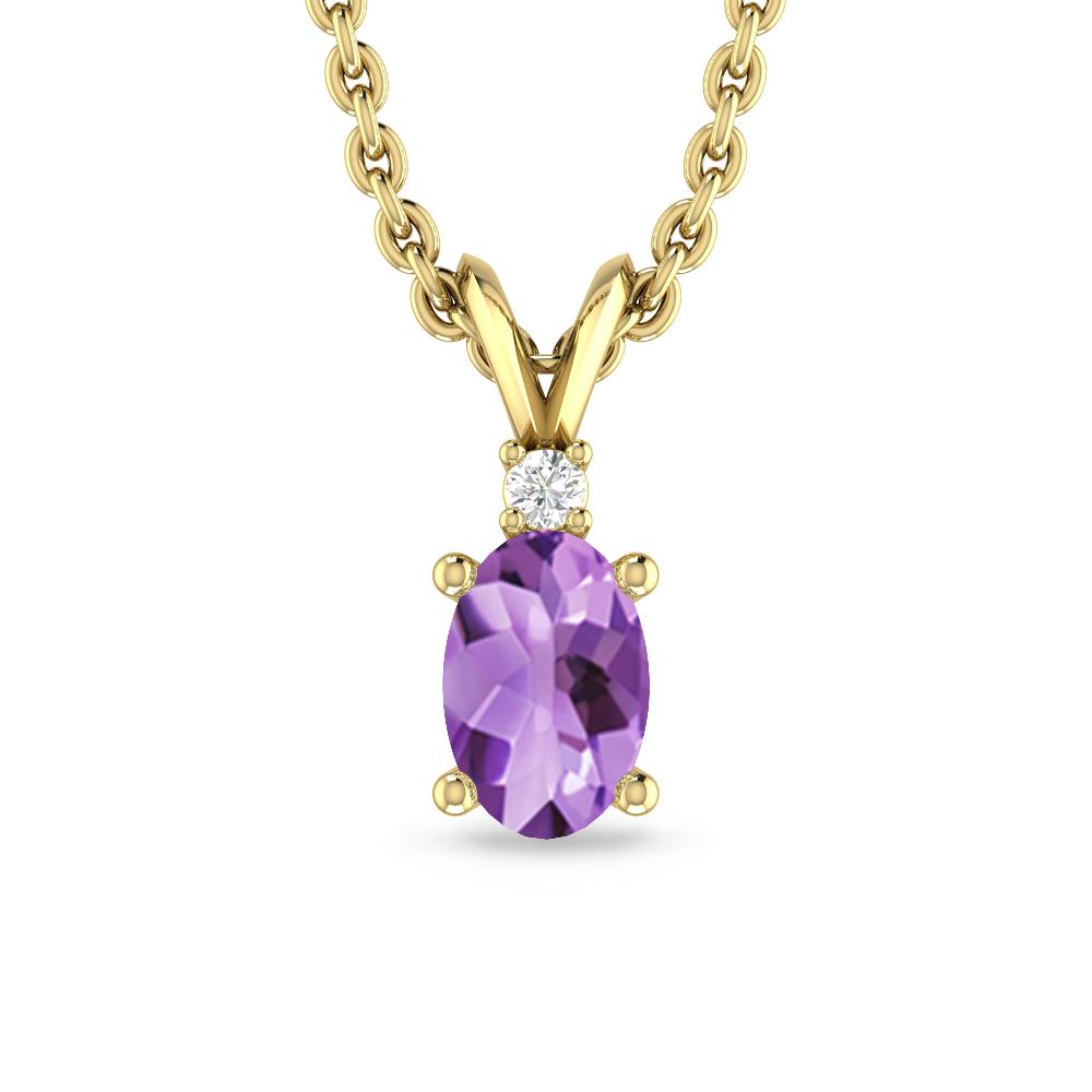 Yellow Gold - Amethyst