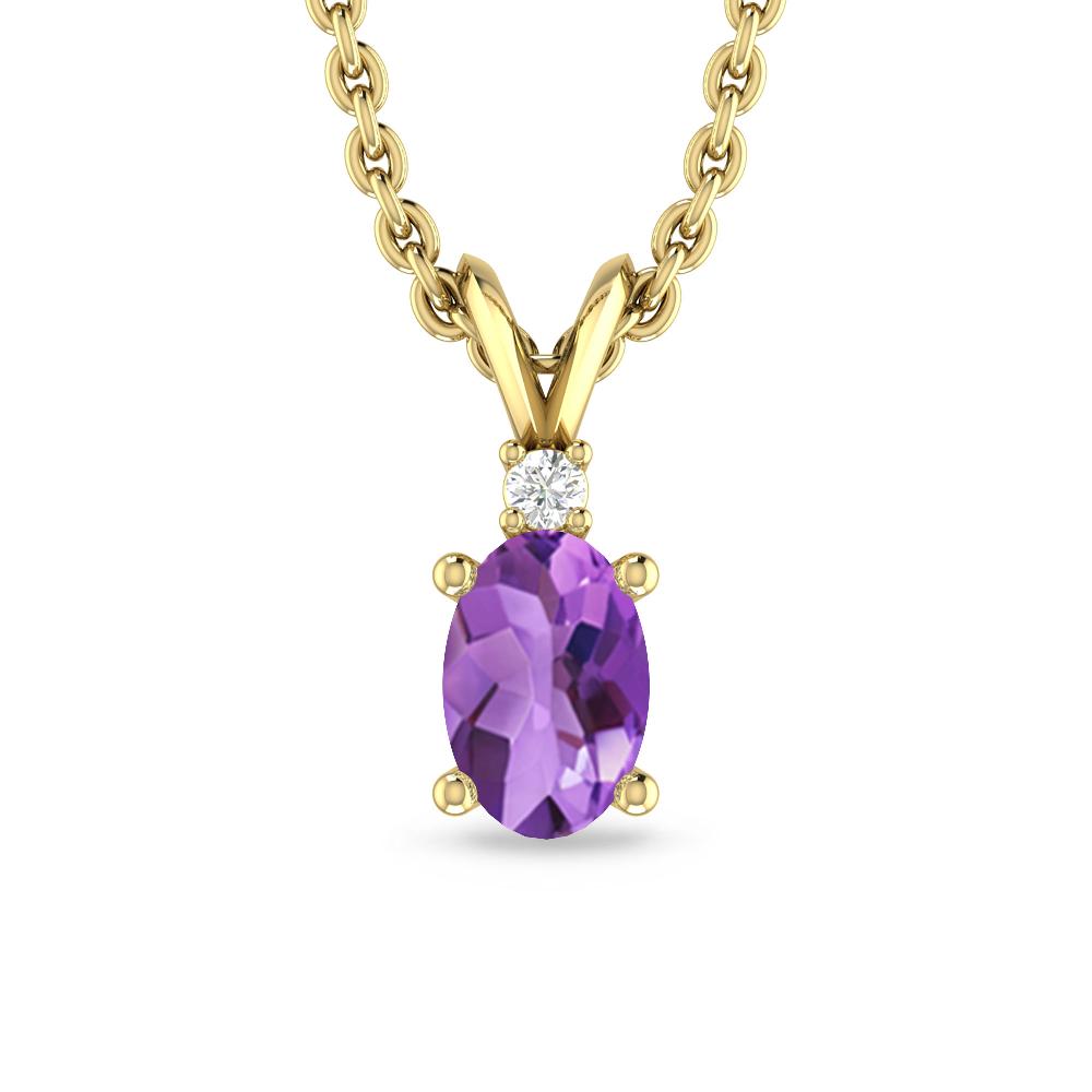 Yellow Gold - Amethyst