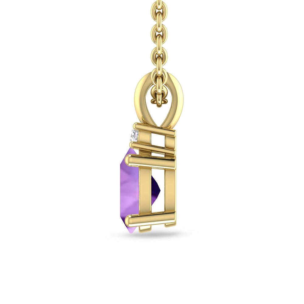 Yellow Gold - Amethyst