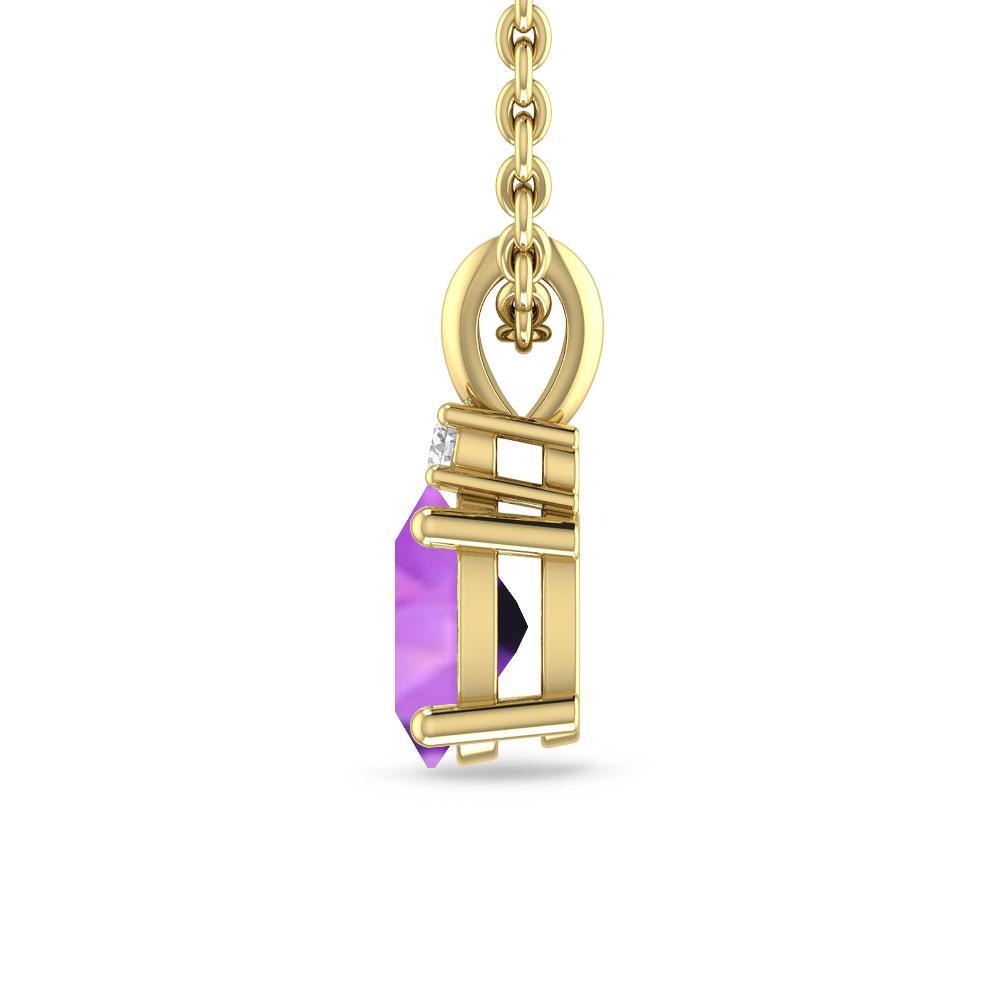 Yellow Gold - Amethyst