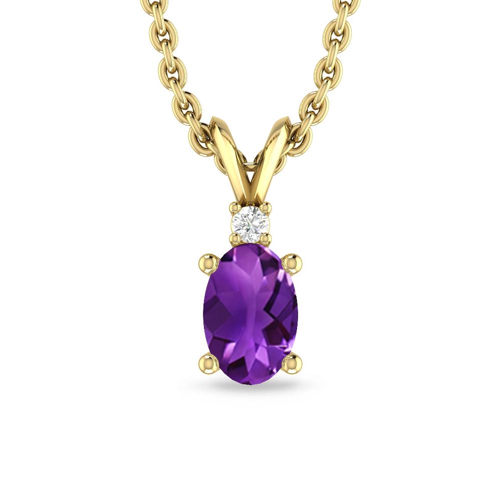 Yellow Gold - Amethyst