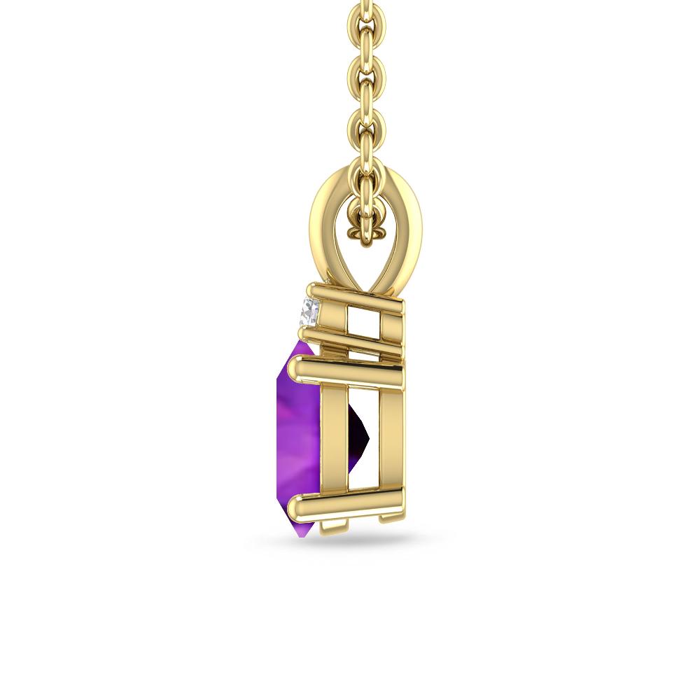 Yellow Gold - Amethyst