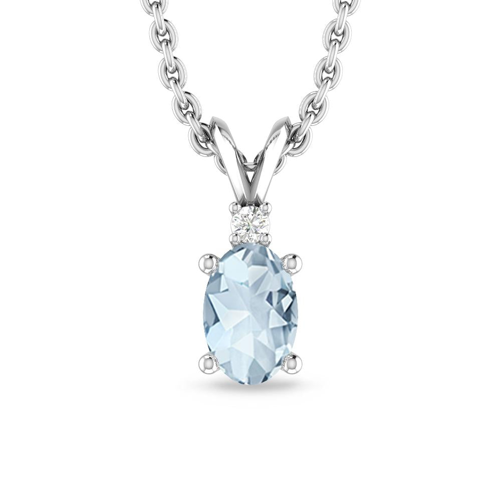 White Gold - Aquamarine