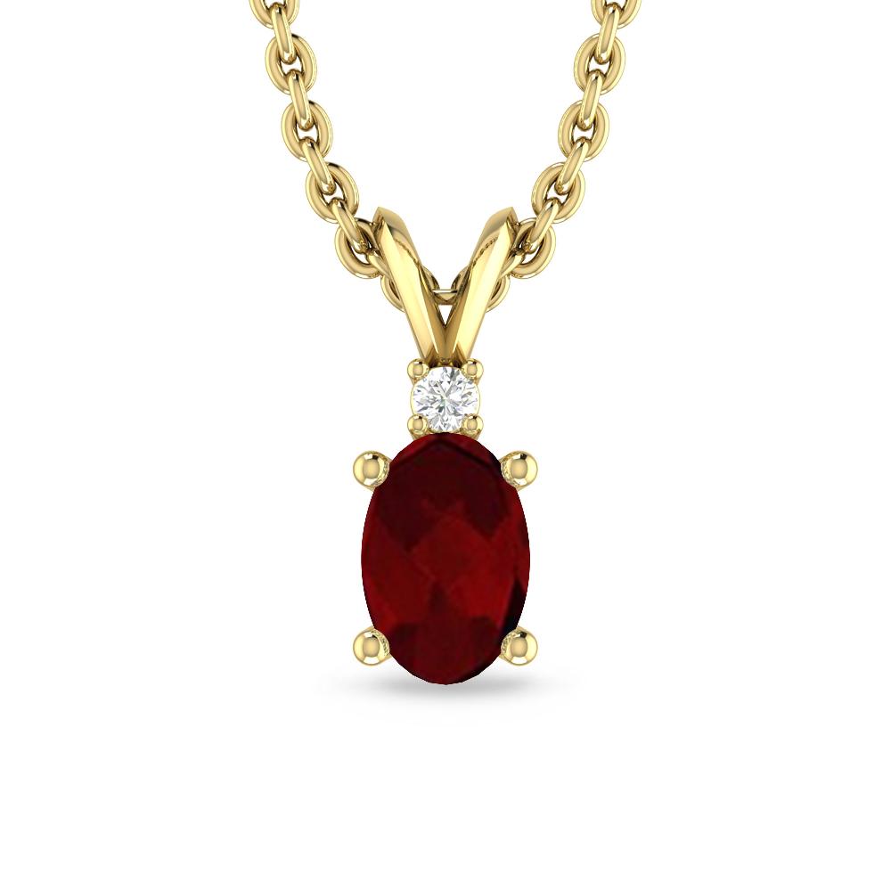 Yellow Gold - Garnet