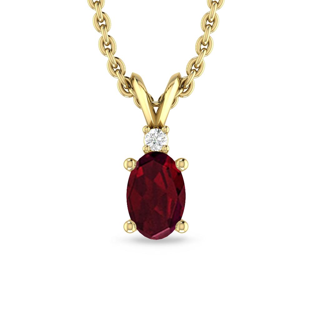 Yellow Gold - Garnet