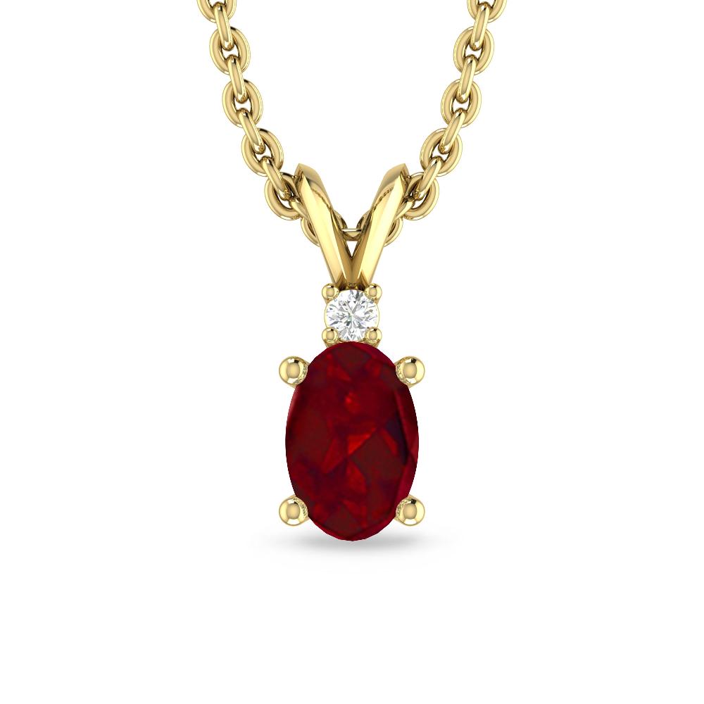 Yellow Gold - Garnet