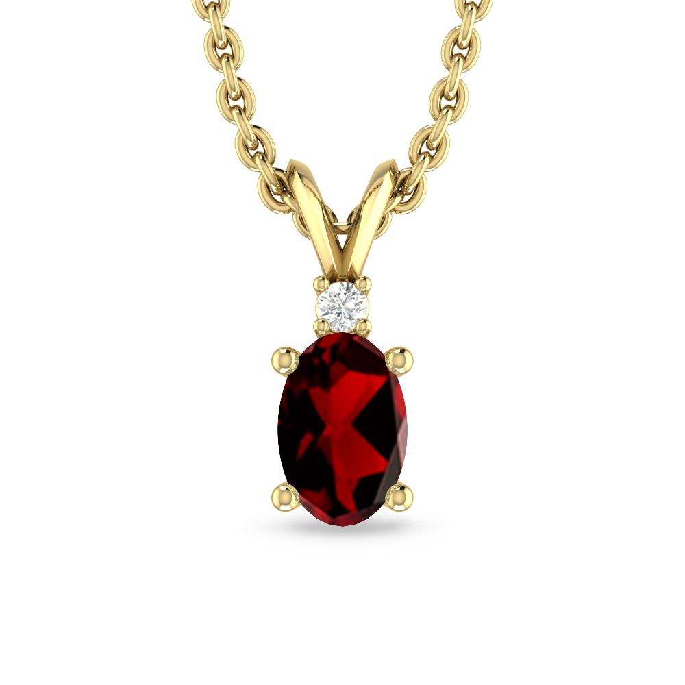 Yellow Gold - Garnet